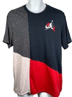 Nike Air Jordan Jumpman Classics T Shirt Mens XL Mash Up Colorblock Short Sleeve